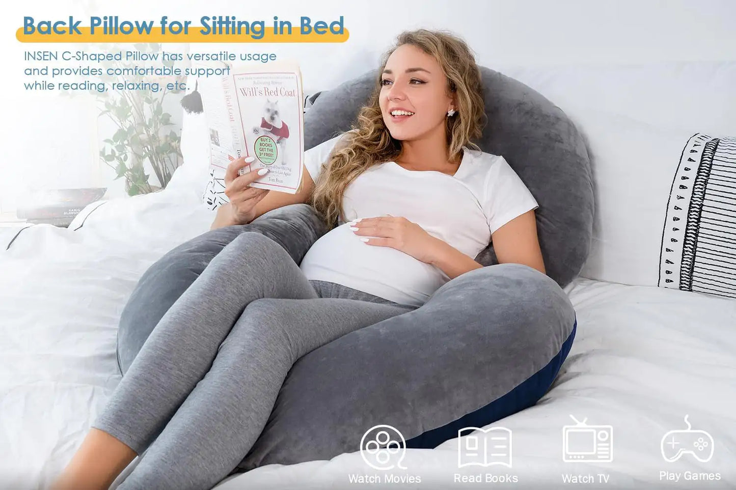 C-Shaped Body Pregnancy Pillow