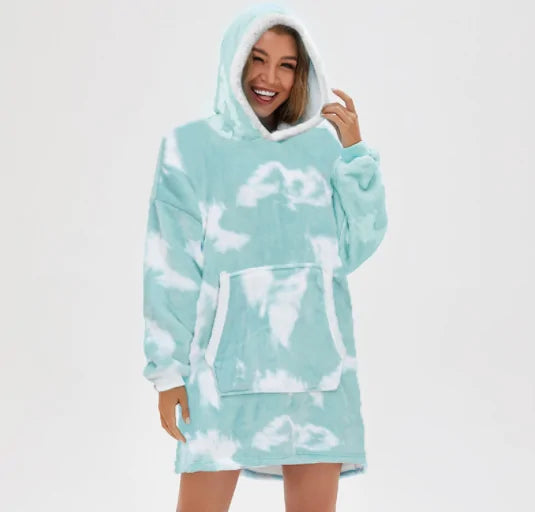 Oversized Hoodie Blanket With Sleeves Sweatshirt